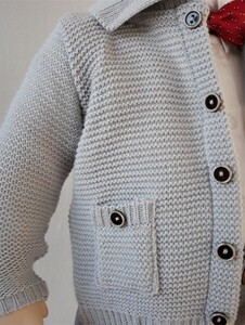 sweter szary kieszonka