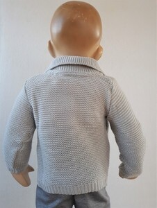 sweter szary kieszonka