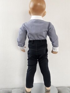 spodnie bawełna granat