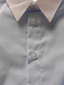 koszulo body z kołnierzykiem niebiesko - białe