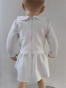 sukienka biała kołnierzyk