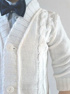 sweterek biały chłopak do szpica